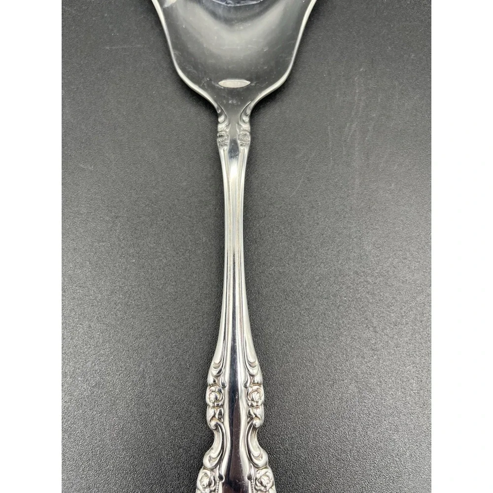 Brahms Stainless Solid Shell Casserole Serving Spoon By Oneida Silver